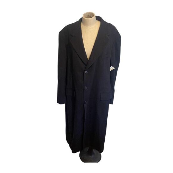 NWT Polo University Ralph Lauren Top Coat Men 44 R Navy Pure Cashmere $1500 READ - Picture 2 of 13